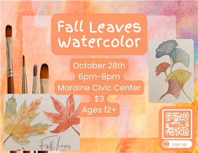 Fall Watercolor flyer