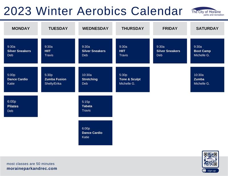 Aerobics Calendar